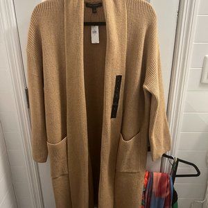 Banana Republic Long wrap Tan Duster, size S